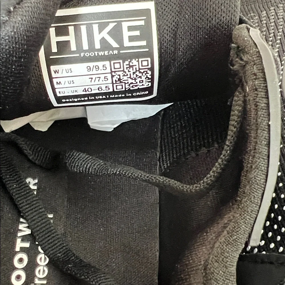 Hike footwear stride sneakers barefoot black